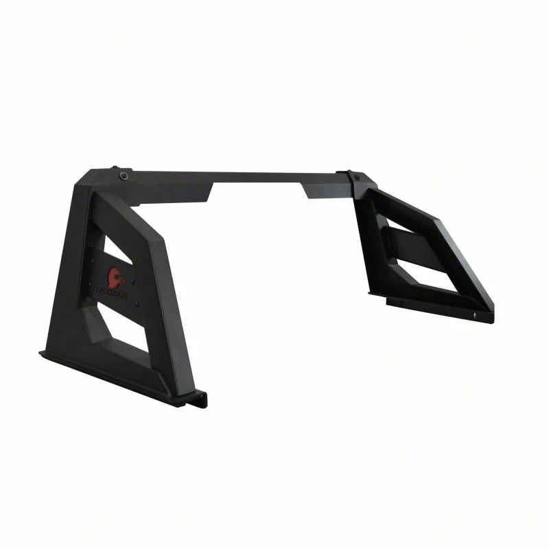 Armour Roll Bar with 50-Inch LED Light Bar Mounting Brackets; Black (07-18 Sierra 1500)