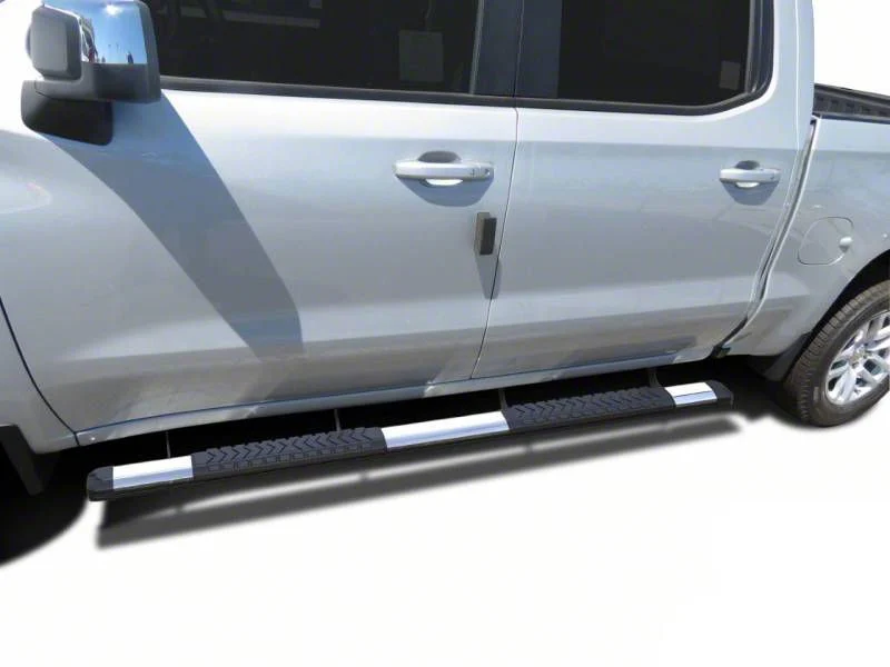 Cutlass Running Boards; Polished Aluminum (19-26 Sierra 1500 Crew Cab)