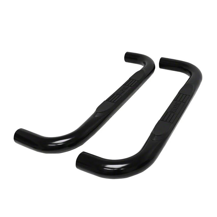 Westin E-Series 3-Inch Nerf Side Step Bars; Black (19-26 Sierra 1500 Regular Cab)