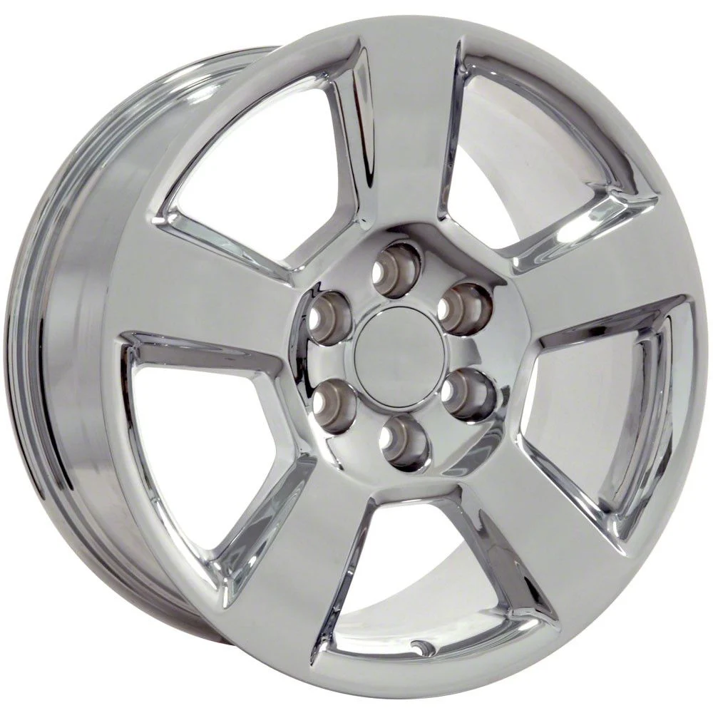 Tahoe Style Chrome 6-Lug Wheel; 20x9; 27mm Offset (14-18 Sierra 1500)