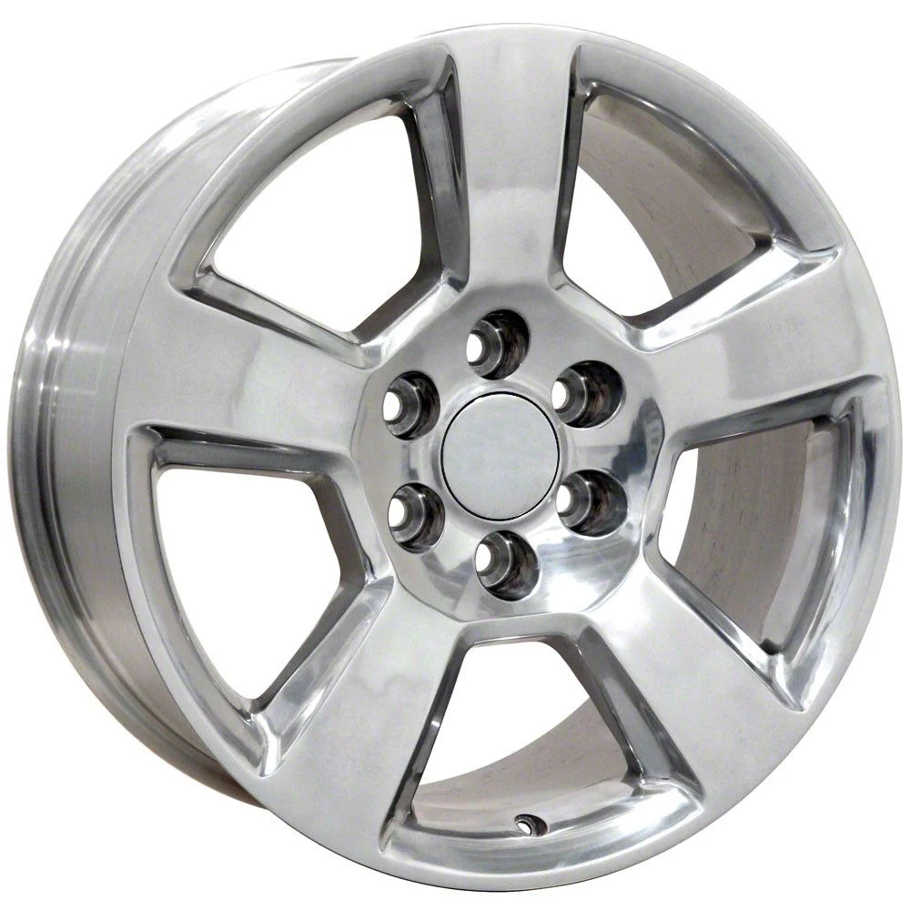 Tahoe Style Polished 6-Lug Wheel; 20x9; 27mm Offset (14-18 Sierra 1500)