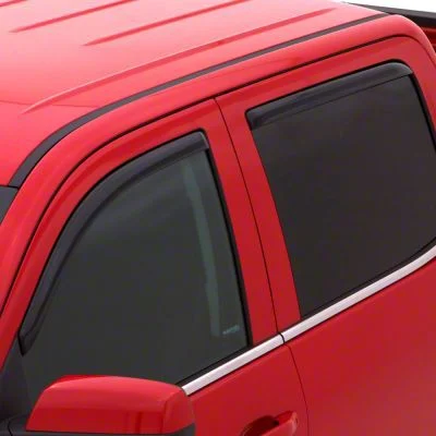 In-Channel Ventvisor Window Deflectors; Front and Rear; Dark Smoke (19-26 Sierra 1500 Crew Cab)