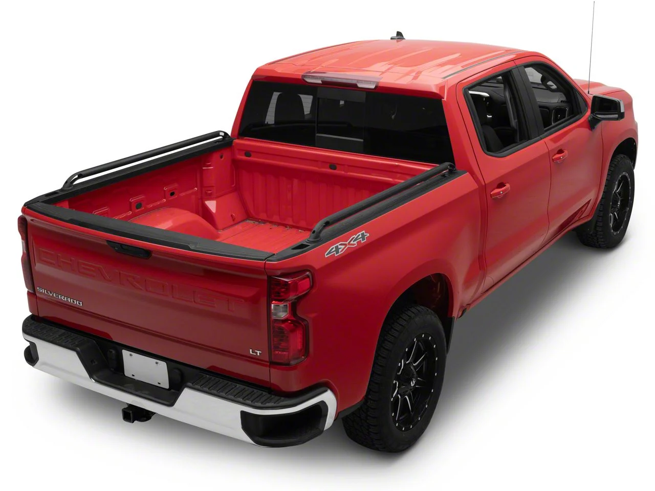 Putco Locker Side Bed Rails; Black (19-26 Sierra 1500)