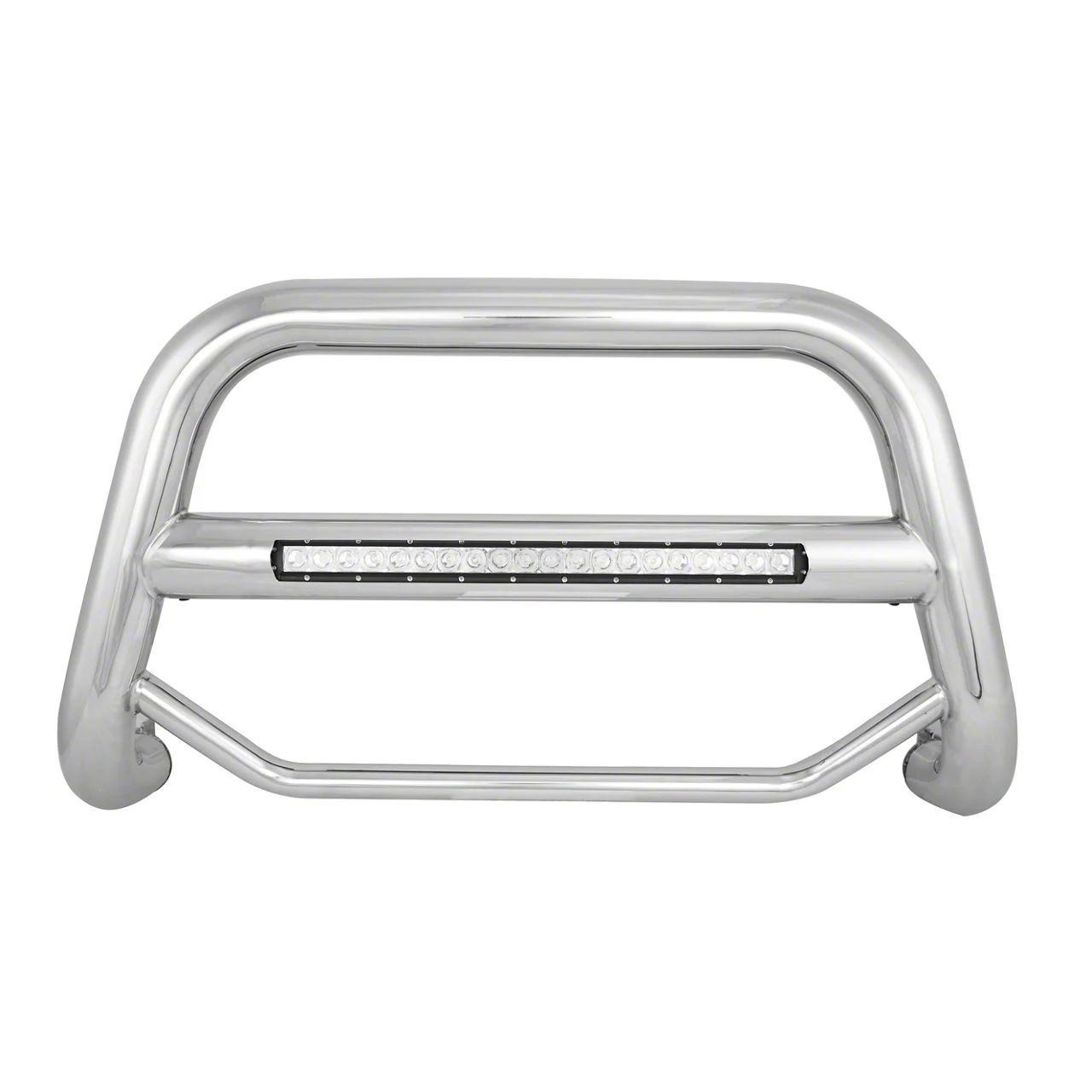 Max Beacon LED Bull Bar; Stainless Steel (07-18 Sierra 1500)