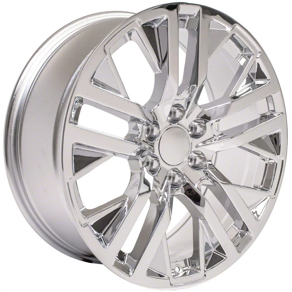 Next Gen Sierra Style Chrome 6-Lug Wheel; 22x9; 28mm Offset (14-18 Sierra 1500)