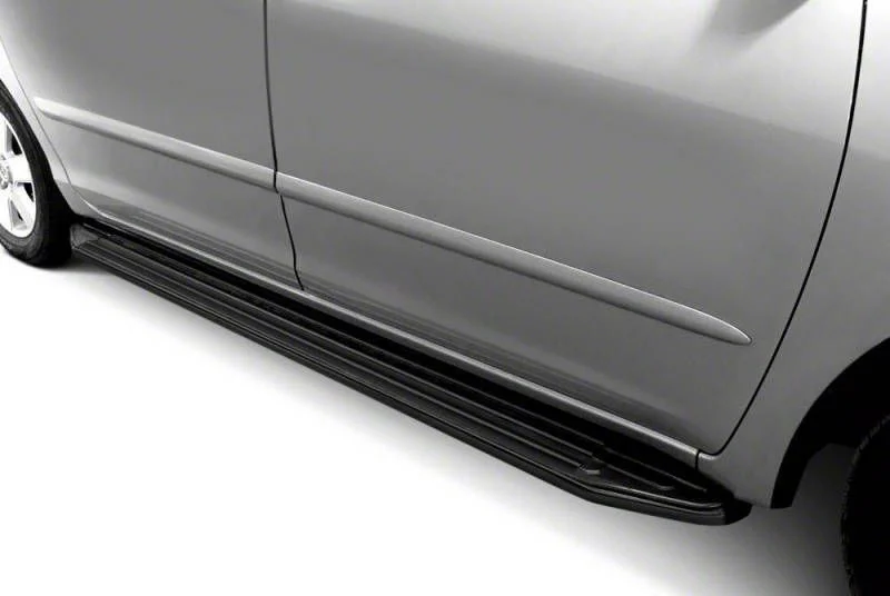 Peerless Running Boards; Black (04-18 Sierra 1500 Crew Cab)