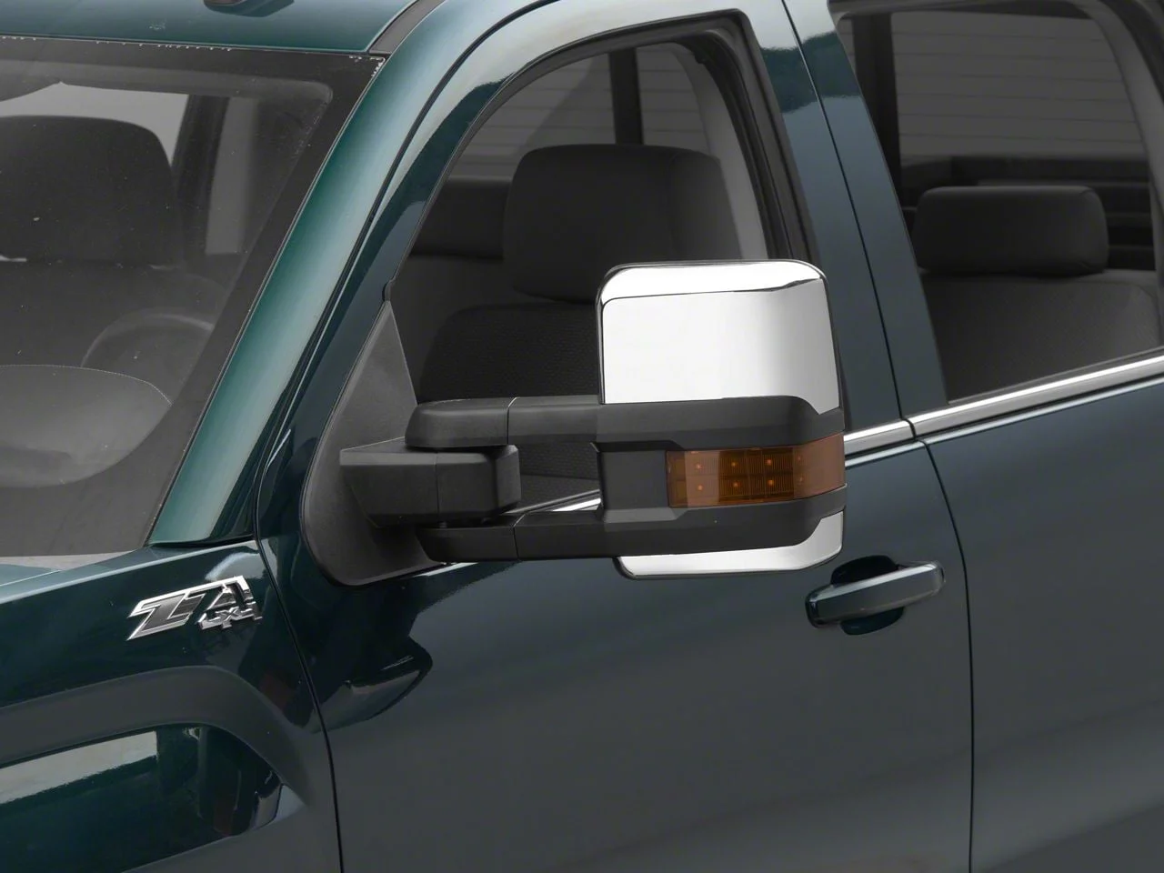 Powered Heated Towing Mirrors with Amber LED Turn Signals; Chrome (14-18 Sierra 1500)