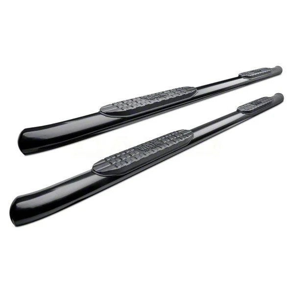 Westin Pro Traxx 4-Inch Oval Side Step Bars; Black (19-26 Sierra 1500 Double Cab)
