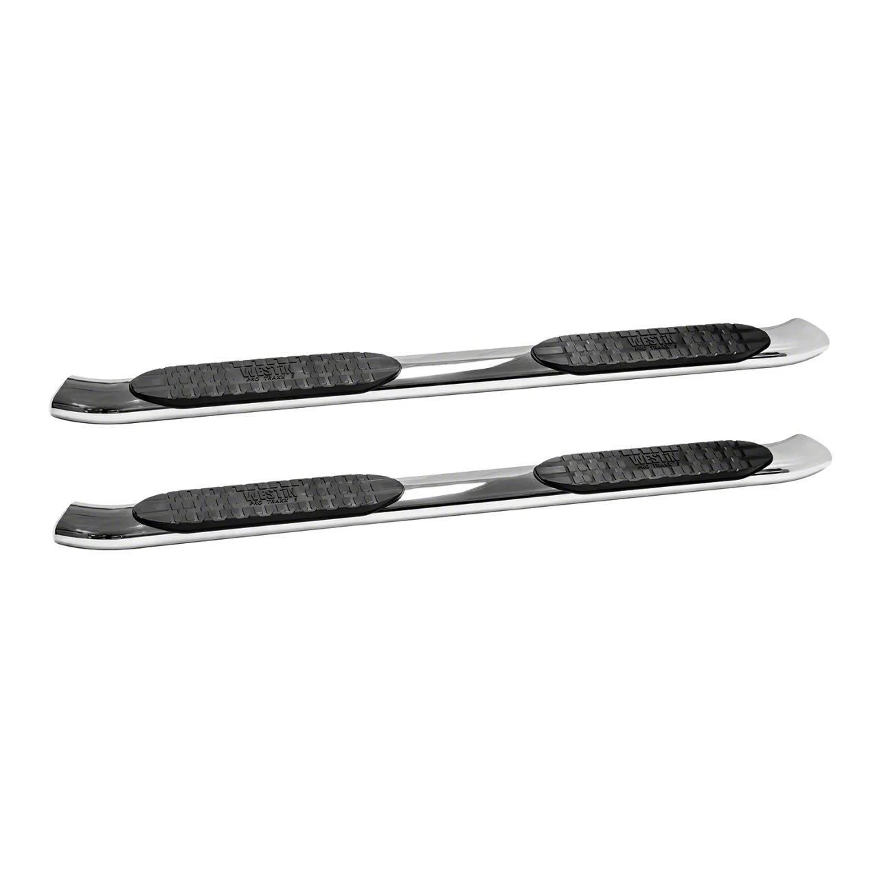 Westin Pro Traxx 5-Inch Oval Side Step Bars; Stainless Steel (19-26 Sierra 1500 Double Cab)