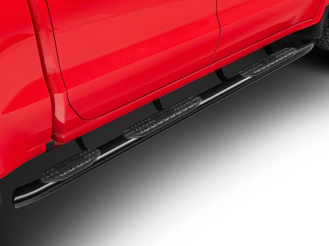 Westin Pro Traxx 5-Inch Wheel-to-Wheel Oval Side Step Bars; Black (19-26 Sierra 1500 Crew Cab)