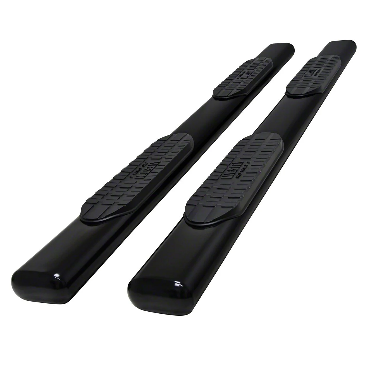 Westin Pro Traxx 6-Inch Oval Side Step Bars; Black (19-26 Sierra 1500 Crew Cab)