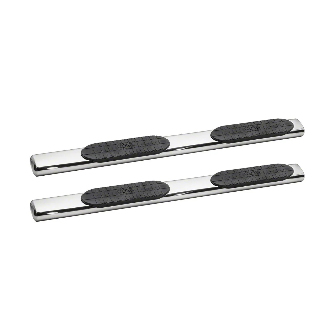 Westin Pro Traxx 6-Inch Oval Side Step Bars; Stainless Steel (19-26 Sierra 1500 Double Cab)