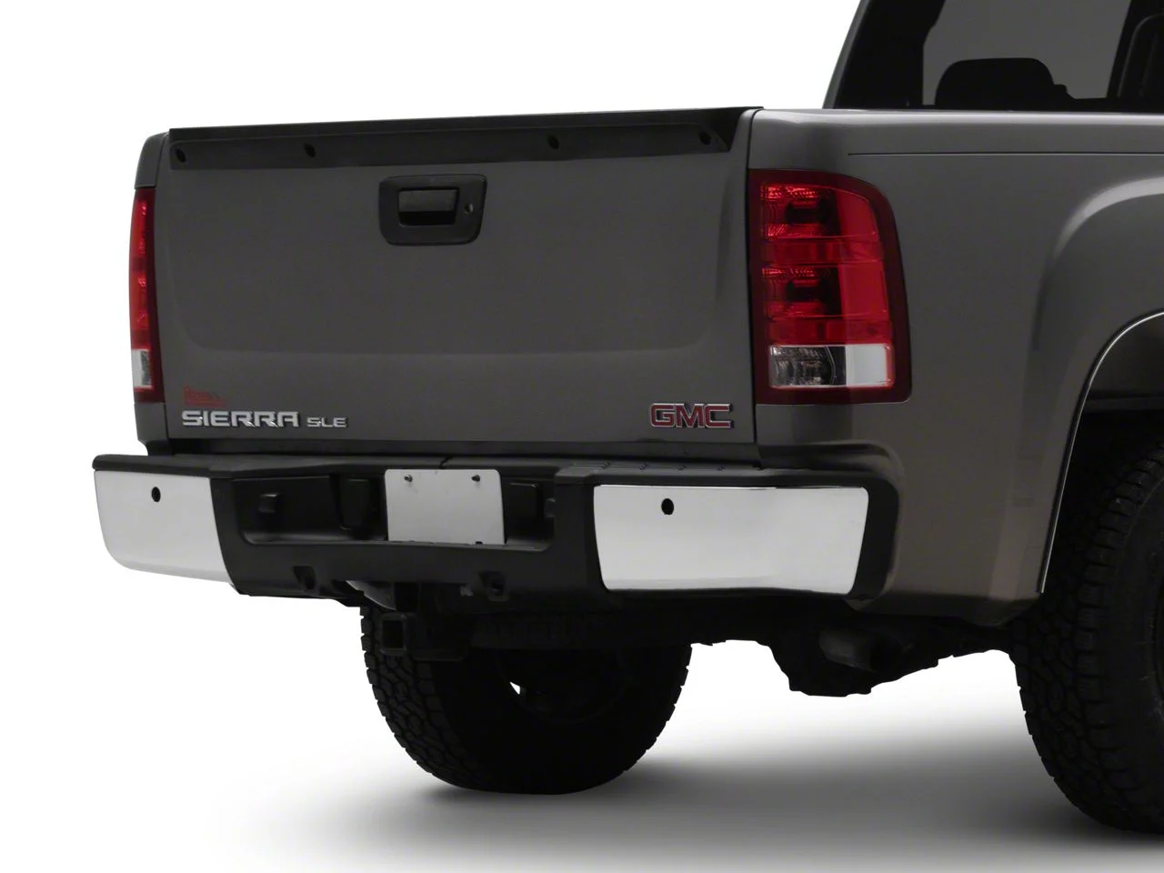 Replacement Rear Bumper; Pre-Drilled for Backup Sensors; Chrome (07-13 Sierra 1500)