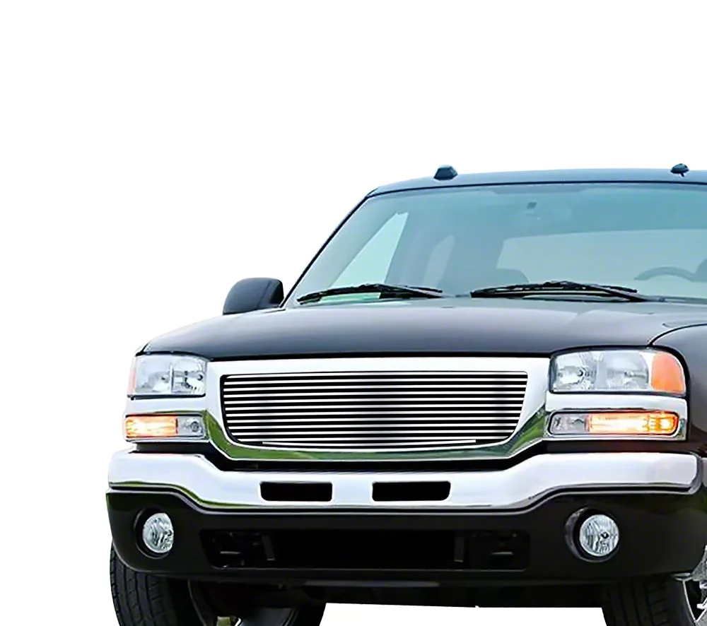 Stainless Steel Billet Upper Grille Insert; Chrome (03-06 Sierra 1500, Excluding Denali)
