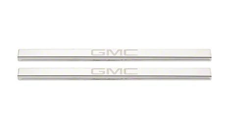 Putco Stainless Steel Door Sills with GMC Etching (19-26 Sierra 1500 Regular Cab, Double Cab)