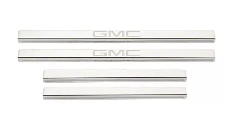 Putco Stainless Steel Door Sills with GMC Etching (19-26 Sierra 1500 Crew Cab)