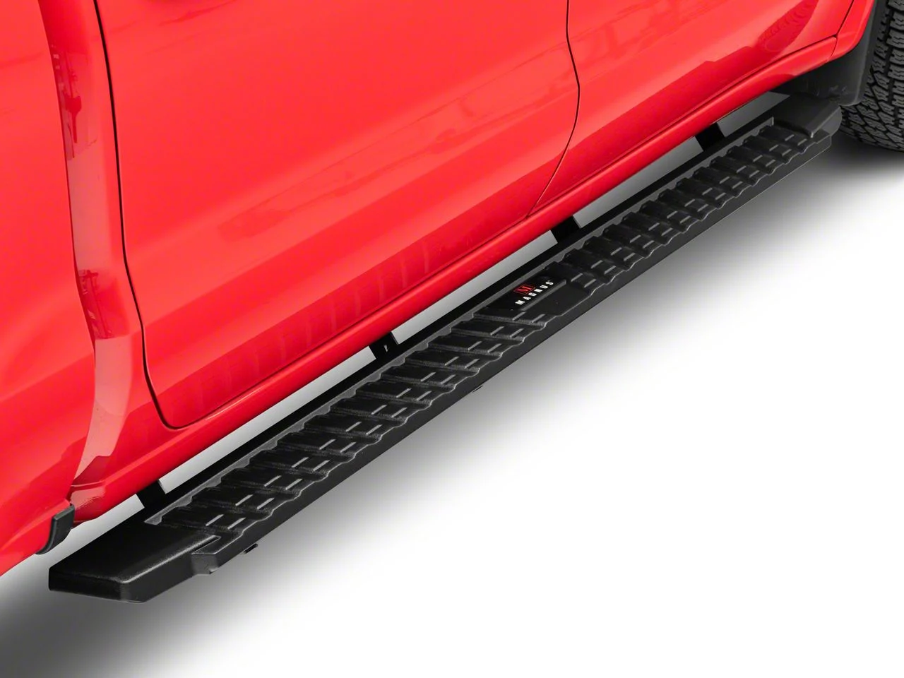 T-Style Running Boards; Black (19-26 Sierra 1500 Crew Cab)