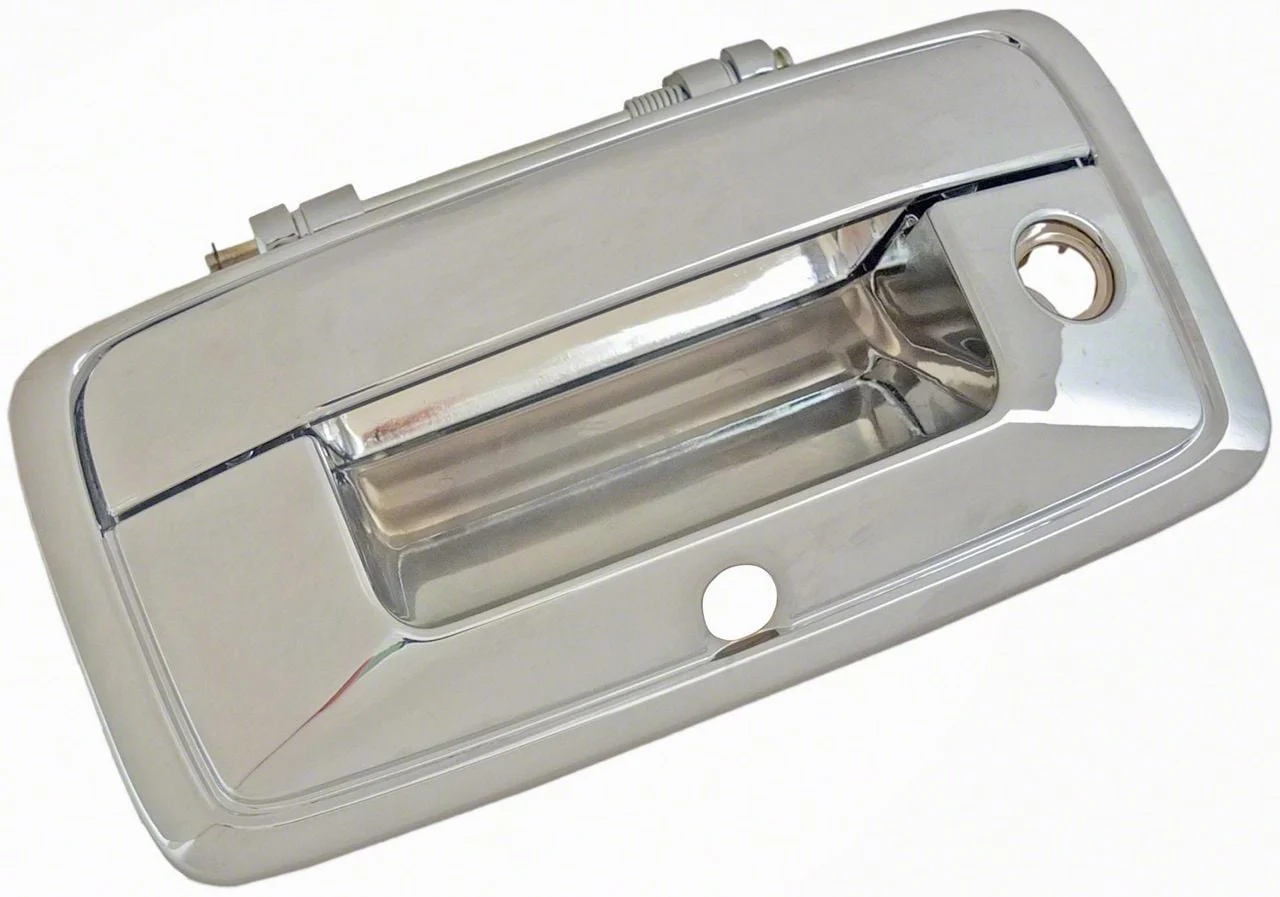 Tailgate Handle with Backup Camera Hole; Chrome (14-15 Sierra 1500)