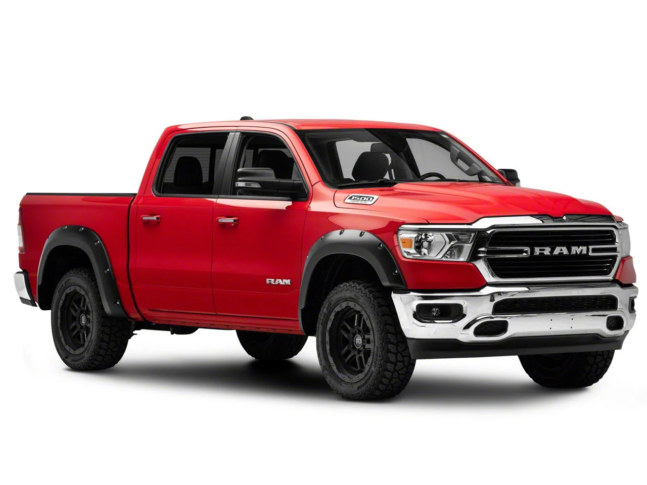 Textured Fender Flares; Black (14-15 Sierra 1500 w/ 6.50-Foot Standard Box)