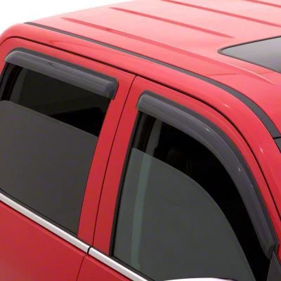 Ventvisor Window Deflectors; Front and Rear; Dark Smoke (19-26 Sierra 1500 Double Cab)