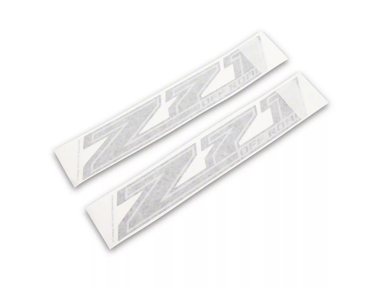Z71 Off Road Decal; Blackout (14-17 Sierra 1500)