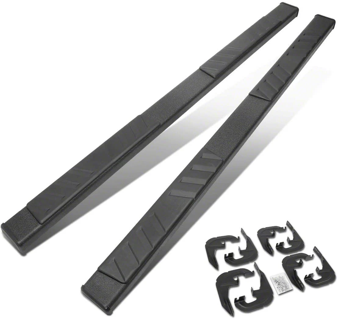 5-Inch Running Boards; Black (20-26 Sierra 2500 HD Crew Cab)
