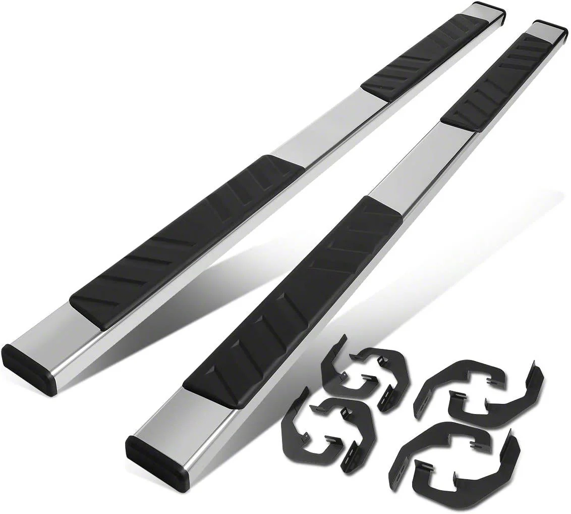 5-Inch Running Boards; Stainless Steel (07-19 Sierra 2500 HD Crew Cab)