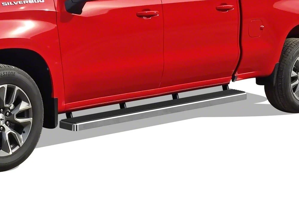 6-Inch iStep Running Boards; Hairline Silver (20-26 Sierra 2500 HD Crew Cab)