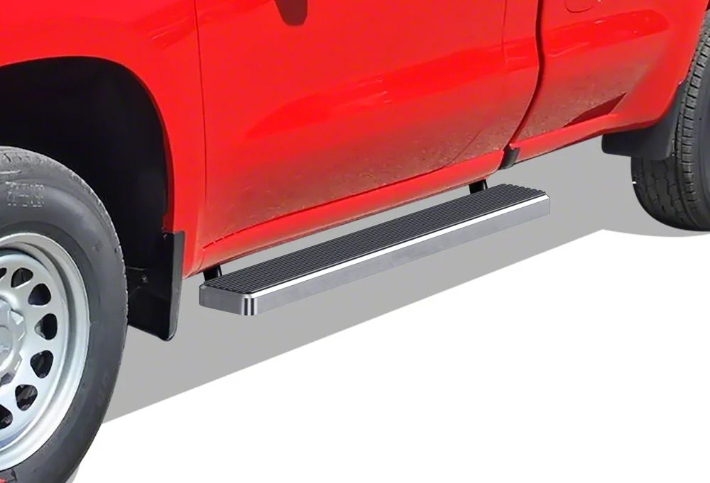 6-Inch iStep Running Boards; Hairline Silver (20-26 Sierra 2500 HD Regular Cab)