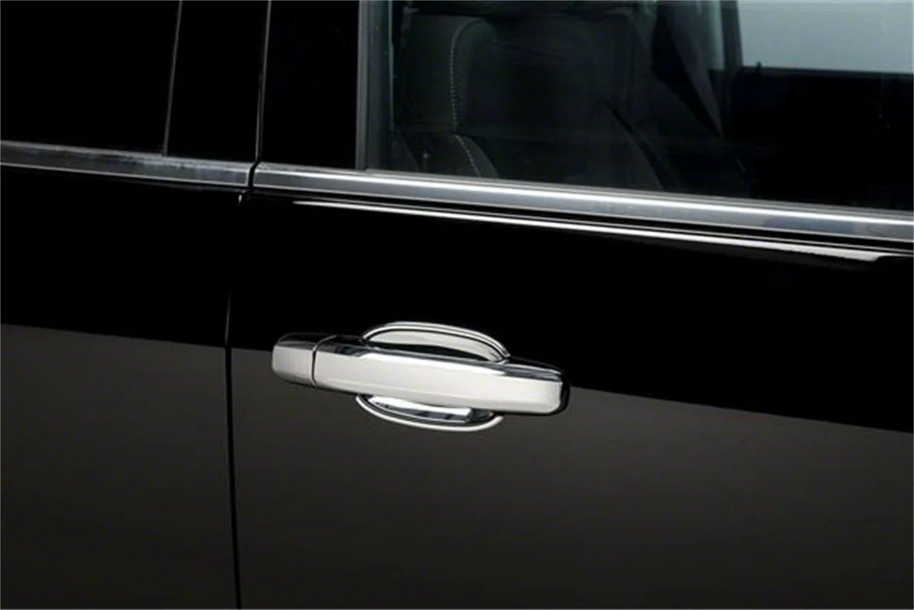 Putco Deluxe Door Handle Covers with Bucket Trim; Chrome (15-19 Sierra 2500 HD Regular Cab, Double Cab)