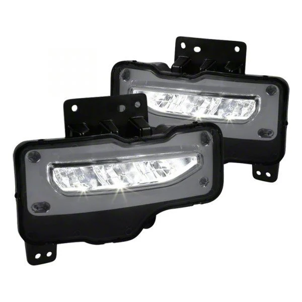 Fog Light; LED Front Bumper Lamps; Smoked (17-19 Sierra 2500 HD)