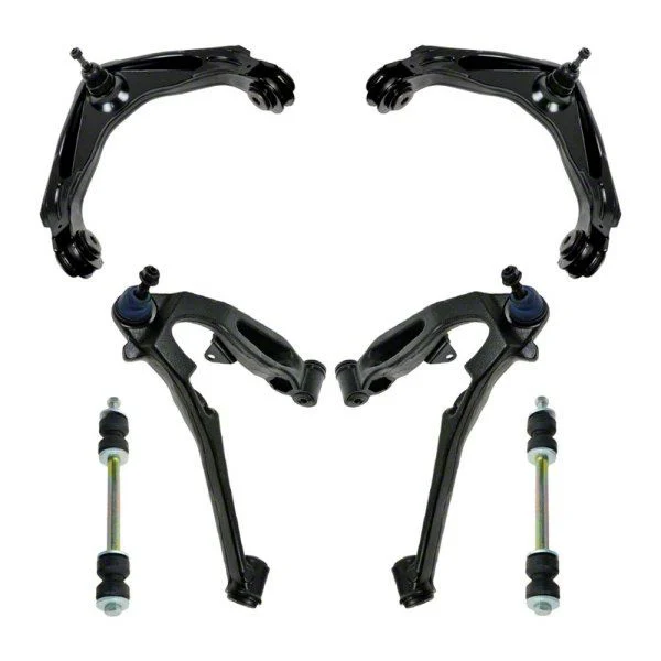 Front Upper and Lower Control Arms with Ball Joints and Sway Bar Links (01-10 Sierra 2500 HD)