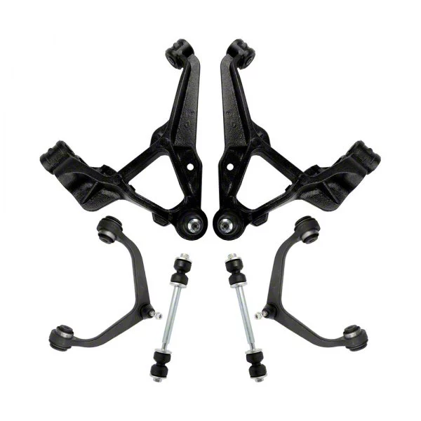 Front Upper and Lower Control Arms with Ball Joints and Sway Bar Links (11-19 Sierra 2500 HD)