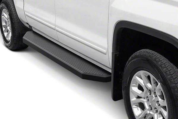 H-Style Running Boards; Black (20-26 Sierra 2500 HD Regular Cab)