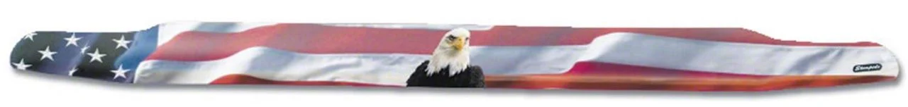 Vigilante Premium Hood Protector; American Flag with Eagle (11-14 Sierra 2500 HD)