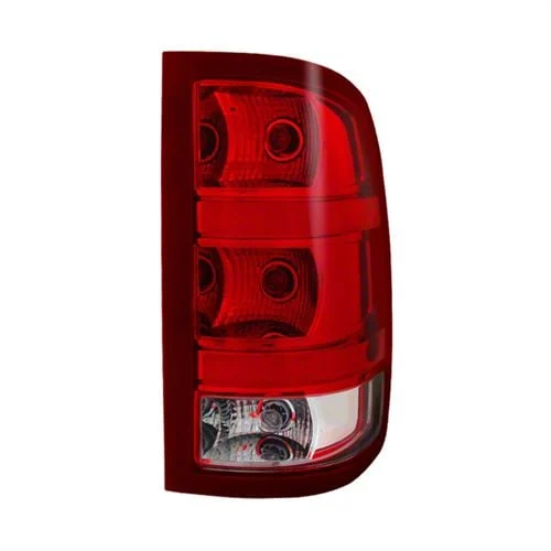 OEM Style Tail Light; Chrome Housing; Red/Clear Lens; Passenger Side (07-14 Sierra 2500 HD SRW)