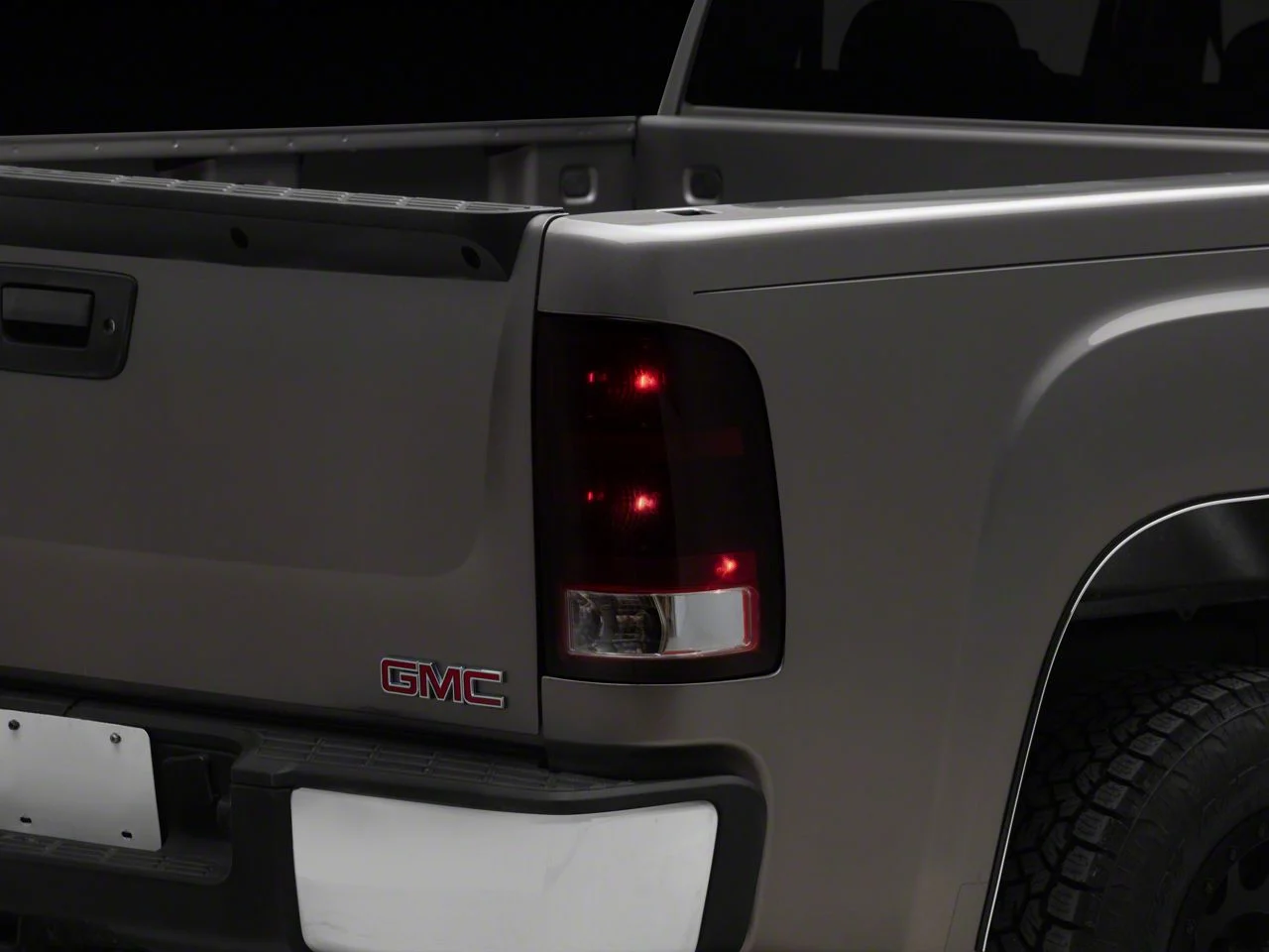 OEM Style Tail Lights; Chrome Housing; Red Smoked Lens (07-14 Sierra 2500 HD SRW)