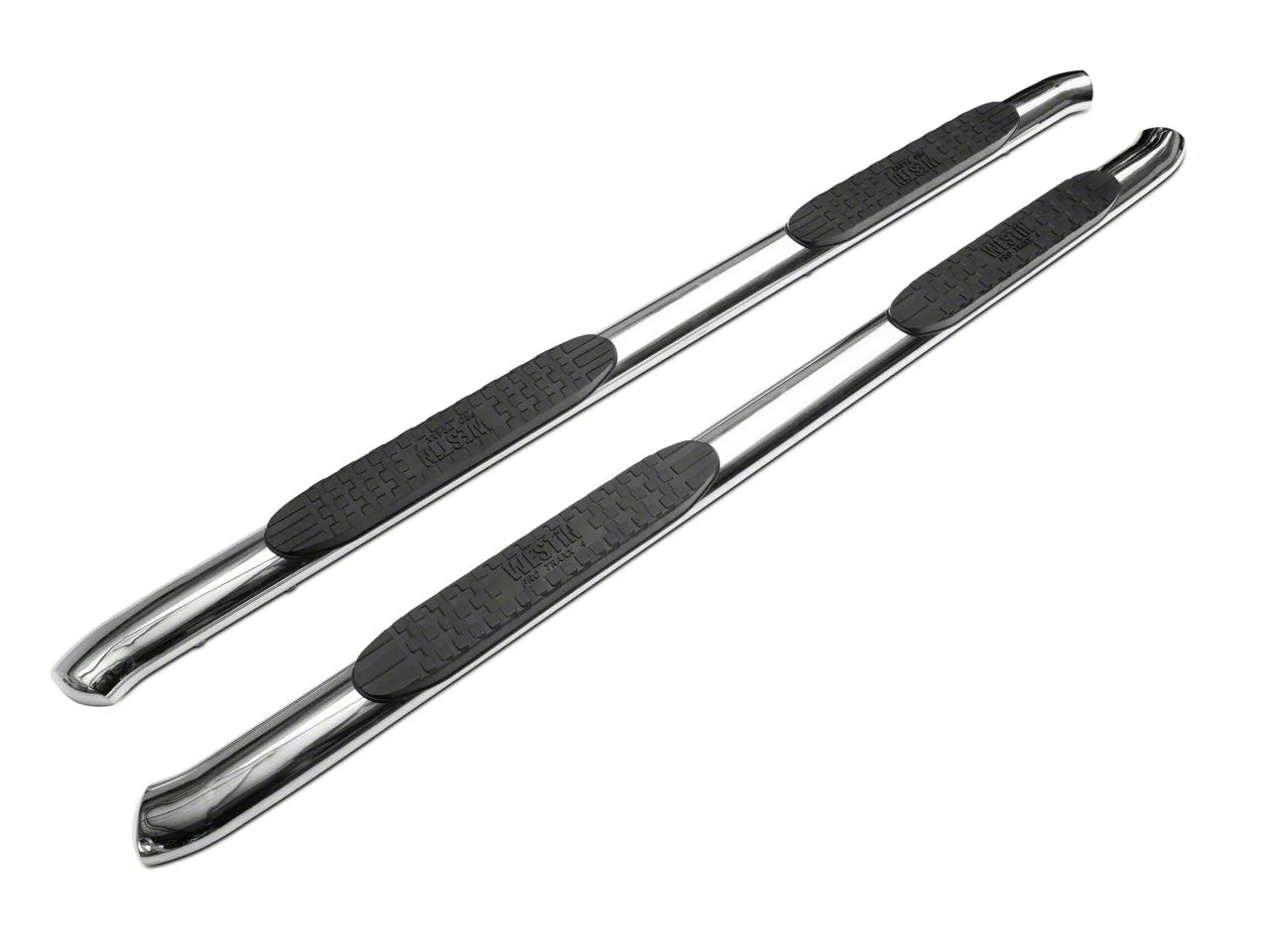 Westin Pro Traxx 4-Inch Oval Side Step Bars; Stainless Steel (20-26 Sierra 2500 HD Crew Cab)