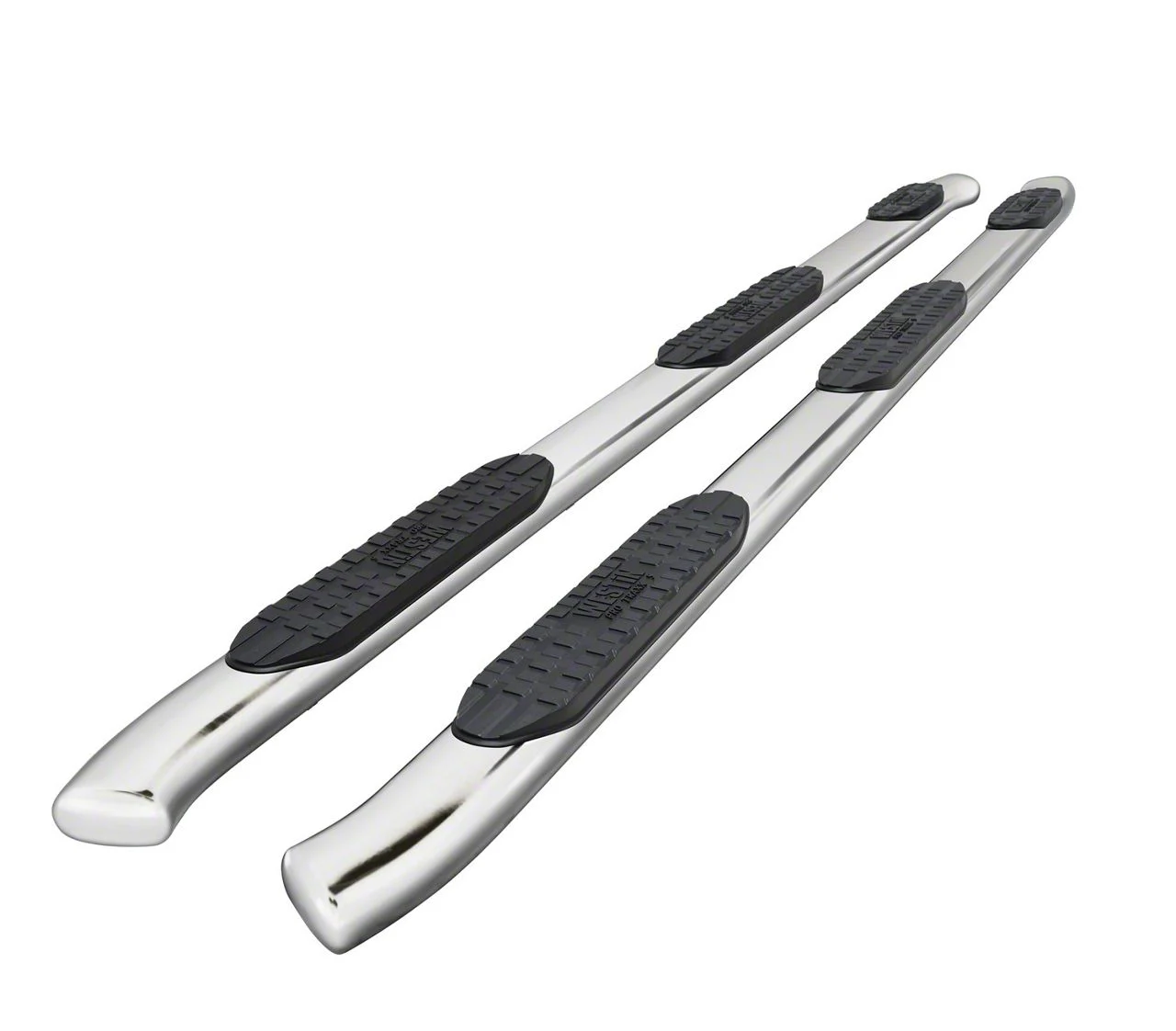 Westin Pro Traxx 5-Inch Wheel-to-Wheel Oval Side Step Bars; Stainless Steel (20-26 Sierra 2500 HD Crew Cab w/ 6.90-Foot Standard Box)