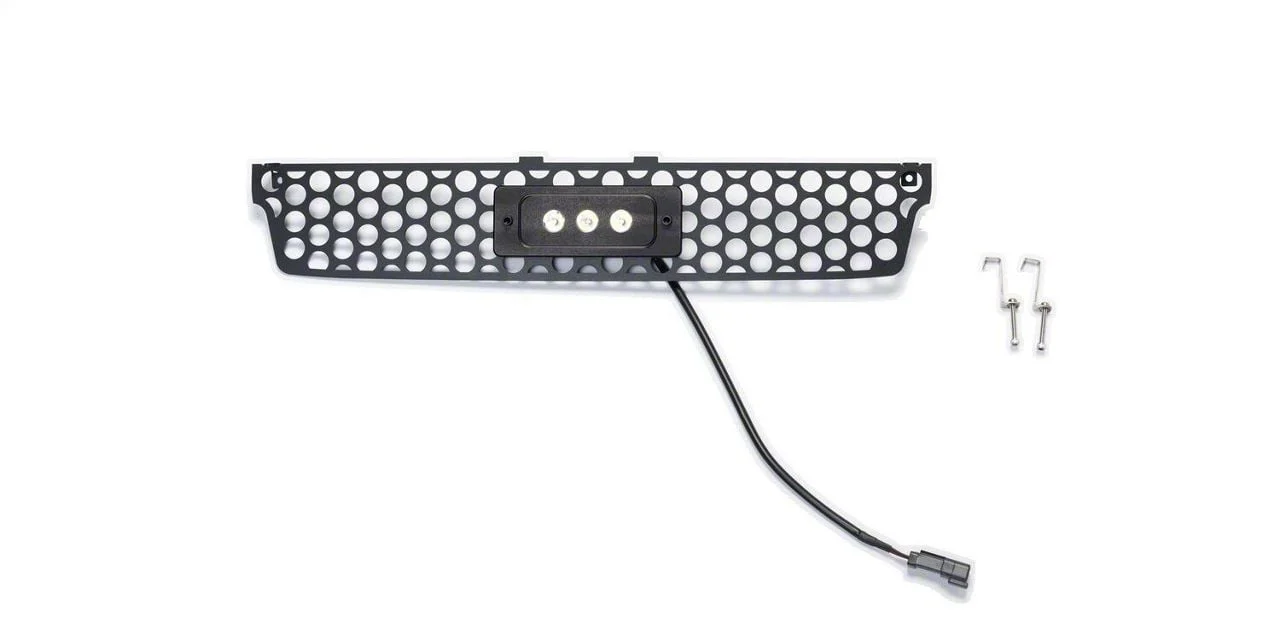 Putco Punch Design Lower Bumper Grille Insert with 6-Inch Luminix Light Bar; Black (15-19 Sierra 2500 HD)