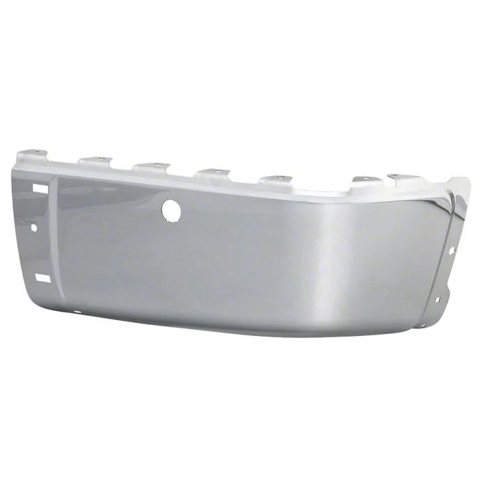 Rear Bumper Cap End; Pre-Drilled for Backup Sensors; Passenger Side; Chrome (07-13 Sierra 2500 HD)
