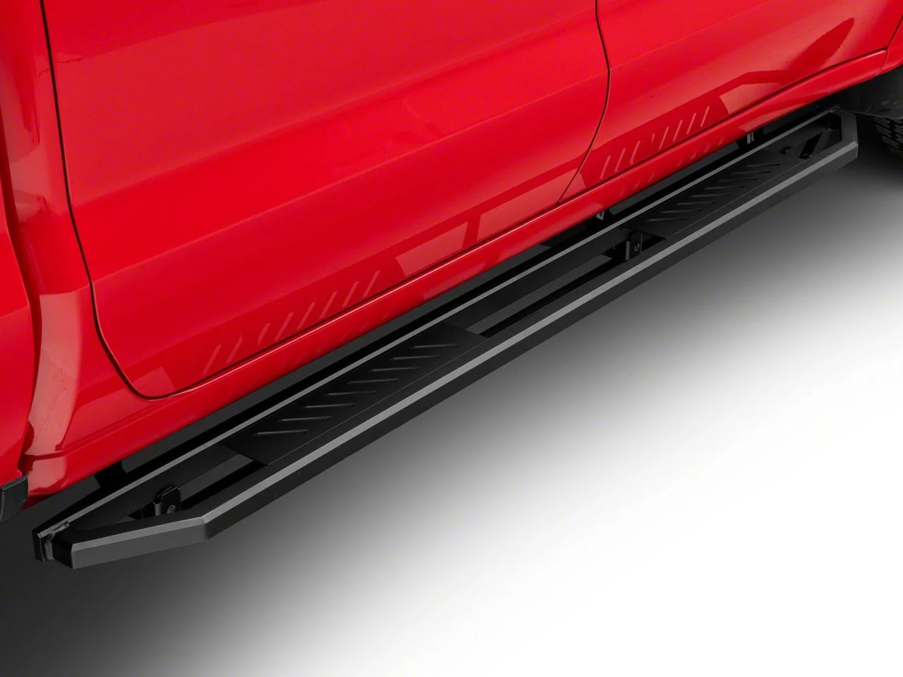 Rocker Armor Side Step Bars; Matte Black (20-26 Sierra 2500 HD Crew Cab)