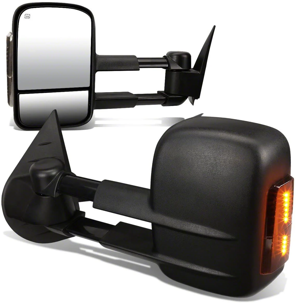 Powered Heated Towing Mirrors with Smoked LED Turn Signals (07-12 Sierra 2500 HD)