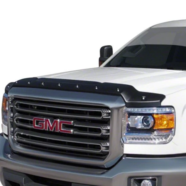 Premium Bolt-On Look Hood Deflector; Smooth (15-16 Sierra 3500 HD; 17-19 6.0L Sierra 3500 HD)