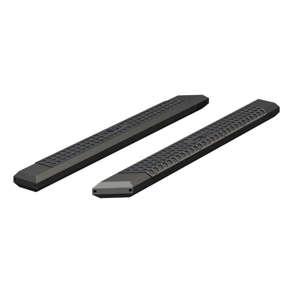 AdvantEDGE 5.50-Inch Side Step Bars without Mounting Brackets; Carbide Black (07-26 Silverado 1500 Crew Cab)