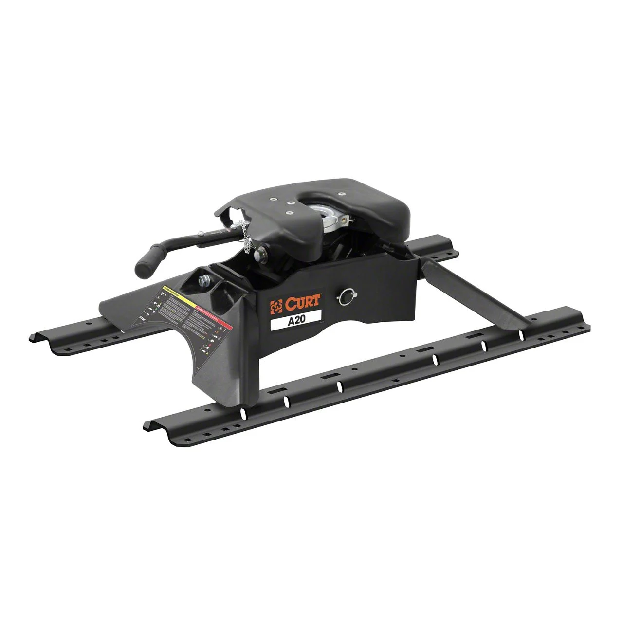 A20 5th Wheel Trailer Hitch with Rails (Universal; Some Adaptation May Be Required)