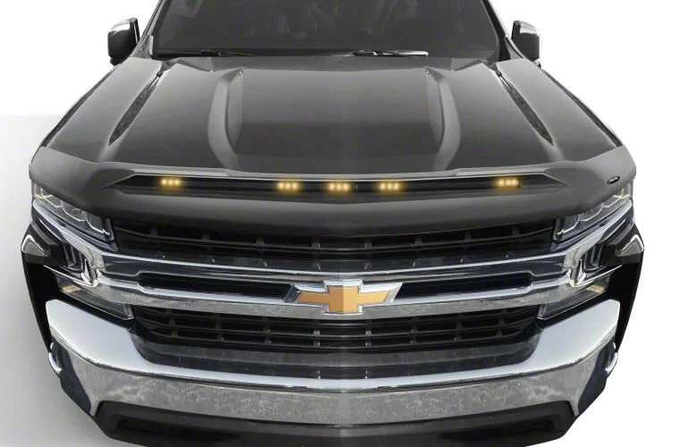 Aeroskin LightShield Color-Match Hood Protector; Graphite Metallic (16-18 Silverado 1500)