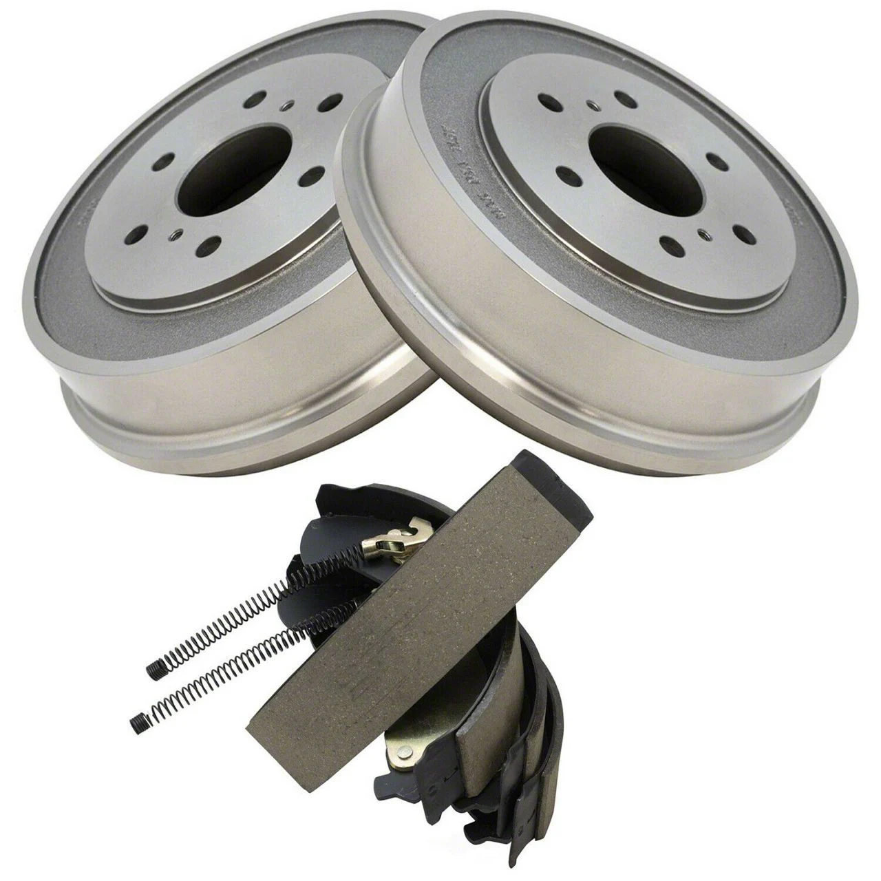 Brake Shoe and Drum Kit; Rear (05-08 Silverado 1500)