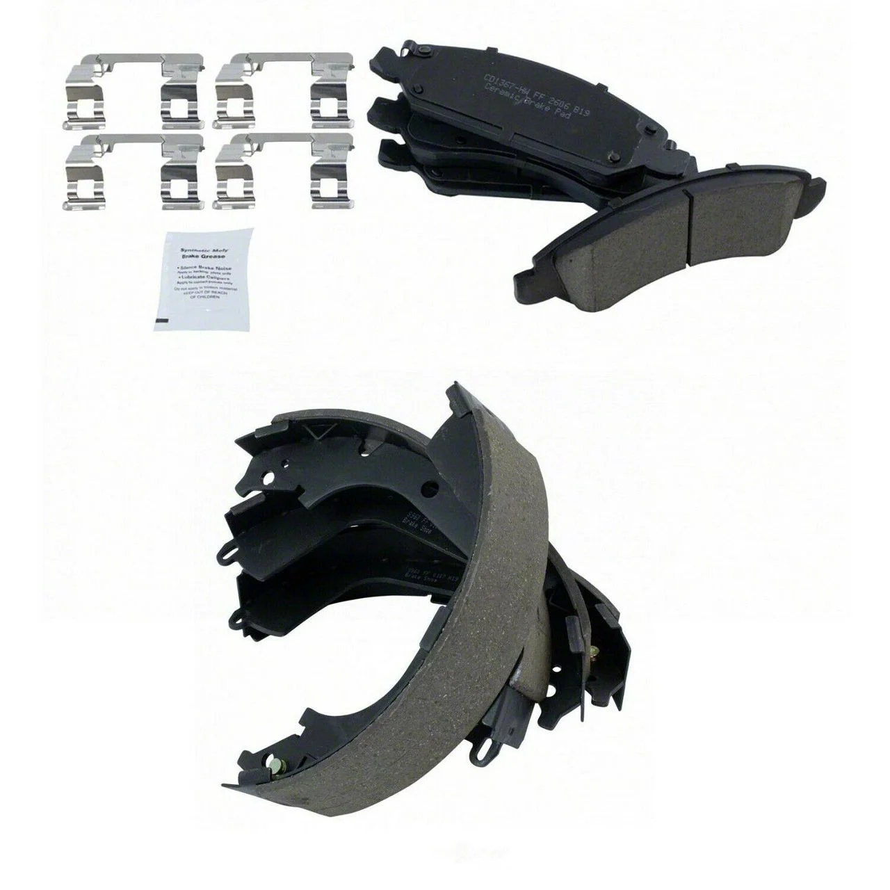 Ceramic Brake Pads; Front and Rear (09-13 Silverado 1500)