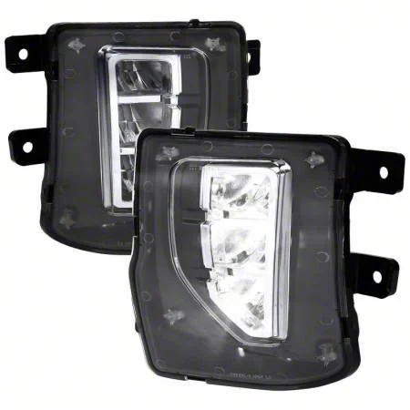LED Fog Lights; Chrome (16-18 Silverado 1500)